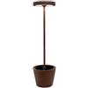Zafferano Lampada Poldina Reverso L Piantana D 43,5 Cm H 156 Cm con Telecomando Corten