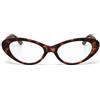 OKKIA Occhiale da Lettura Mod. Lina Cat Eye Classic Havana Diottrie 2.50