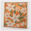 EDG Enzo De Gasperi Quadro Fiori Quadrato 97 x 97 Cm Orange Mix - Decorazione Parete Design Moderno Casa