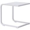 Moia Greenwood Tavolino Alluminio Bianco Dogato 40×40 cm
