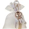 ETM Sacchetti Portaconfetti Nastro Comunione 10 x 12 Cm Bianco 12 Pz