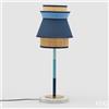 EDG Enzo De Gasperi Lampada da Tavolo Yoroi H 80 Cm D 30 Cm IP 20 E27 Blue Mix