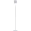 Zafferano Poldina Pro L Bianco Opaco - Lampada da Terra e Tavolo a Led H122cm