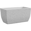 TeraPlast Fioriera Petram Bianco Effetto Pietra 80×42 cm
