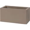 TeraPlast Cassa Schio Maxi Fioriera 80 Cm Cappuccino Resina