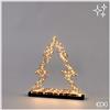EDG Enzo De Gasperi Pino di Natale con Microled 210 con Flat H 50 Cm Ivory