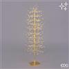 EDG Enzo De Gasperi Faggio con Base 400 Led di Natale H 120 Cm D 40 Cm Gold