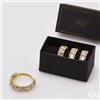 EDG Enzo De Gasperi Portatovaglioli Jewel Natale D 4,5 Cm H 1,3 Cm Set 4 Pz Gold