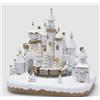 EDG Enzo De Gasperi Diorama Castello Natale Marzapane MiniLed H 34 Cm L 36 Cm L 26 Cm Bianco Marrone