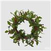 EDG Enzo De Gasperi Corona Natale Agrifoglio Bacche D 50 Cm Verde Rosso