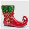 EDG Enzo De Gasperi Vaso Natalizio Calza H 44 Cm 55 x 28 Cm Green Red