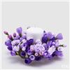 EDG Enzo De Gasperi Portacandela Corona Crocus-Mix D 21 Cm Int. 8 Cm Viola
