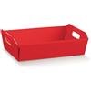 Scotton Cesto Natale Incollato 220 x 160 x 50 Mm Lino Rosso 1 Pz