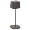 Zafferano Ofelia Micro Lampada da Tavolo H 200 Mm 67 x 67 Mm Grigio Scuro