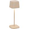 Zafferano Ofelia Micro Lampada da Tavolo H 200 Mm 67 x 67 Mm Sabbia