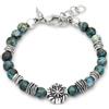 Giovanni Raspini / Uomo / bracciale rosa dei venti misura L / argento e diaspro verde - 12570L