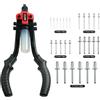 CCLIFE Set di pinze per rivetti ciechi, pinza rivettatrice pop per 2,4-6,4 mm, con 250 rivetti ciechi