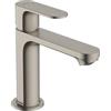 Hansgrohe Rebris S 72517821 - Miscelatore contemporaneo per lavabo con 1 maniglia, 1 foro, altezza 17,8 cm, nichel spazzolato