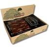 Corsevilla - Confezione di Jamón Ibérico di Bellota a Fette 100% - Spalla affettata 100% iberica di bellota - Prosciutto Crudo - Prosciutto Pata negra - Salumi - 12 pezzi - 100 grammi per confezione.
