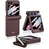 COQUE Custodia con scomparto per penna per Samsung Galaxy Z Flip 8-Borgogna