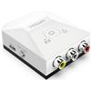 MOSWAG Convertitore da RCA a HDMI con interruttore 4:3/16:9 | Adattatore video composito AV 1080P con cavo USB, supporta PAL/NTSC