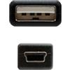 Blendend Cavo USB 2.0 tipo A maschio a Mini USB a 5 pin maschio, con una lunghezza di 0,5 metri. Ideale per collegare dispositivi Mini USB al computer.