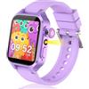 Ruopoem Smartwatch Bambini con 32 Giochi Contapassi Fotocamere Musicale 13 Sveglie | 150+ Schede didattiche, Modalità Sport, Audiolibri, Controllo Parentale, Video, Torcia, Calcolatrice, Regalo Ragazzi Ragazze