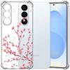 Choeeu ChoosEU Trasparente Cover per Samsung Galaxy S26 con Fiori, Sakura Rosa | Sottile TPU Silicone Trasparente Custodia, Disegni Colorate Fiore Fiori Motivo, per Ragazza, Antiurto Protettiva Morbido Case