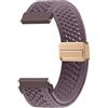 PinnWaa Cinturino 22mm per Garmin Venu 4/3(45mm)/Forerunner 570(47mm)/265 | Nylon Magnetico per Garmin vivoactive 4/Venu 2/Active/Huawei GT 7/6/5/4 46mm/Runner 2/Amazfit Balance 3/2/GTR 4/3, Viola