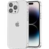 NEW'C Cover per iPhone 14 Pro, Trasparente TPU Morbido Antiurto Sottile | 6,1 Pollici, Silicone Gel, Antiurto, Antigraffio, Sottile