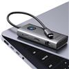 ORICO Docking Station, 6 in 1 Hub USB C con HDMI 4K@60Hz + PD100W + 3 USB 3.0 + 2.5G Ethernet, 5Gbps USB C Hub Multiport Adattatore per MacBook/Dell/HP/Surface/Lenovo