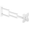 DQ WALL SUPPORT Rotate XL TV supporto da parete, si estende, gira, inclina, ruota, TV circa 24-50 pollici - 25kg, fino a VESA 200x200mm, supporto TV (Bianco, 108,5 cm / 25 kg)