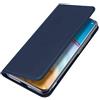 BRAND SET Cover per Xiaomi Mi Note 10 Lite Custodia Ultrasottile in Pelle PU con Supporto e Slot per Schede/Fibbia Magnetica Invisibile Case per Xiaomi Mi Note 10 Lite(Blu)