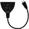 Linq VK-330 Hub multiporta da HDMI Maschio a 3X Porte HDMI Femmina Adattatore Video & Audio Full HD 1080p 2-in-1 Computer/Console/TV/Monitor/Videoproiettore - Nero