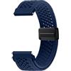 PinnWaa Cinturino 22mm per Garmin Venu 4/3(45mm)/Forerunner 570(47mm)/265 | Nylon Magnetico per Garmin vivoactive 4/Venu 2/Active/Huawei GT 7/6/5/4 46mm/Runner 2/Amazfit Balance 3/2/GTR 4/3, Blu