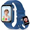Ruopoem Smartwatch Bambini GPS 4G HD Videochiamate SOS Regali di Natale Compleanno | posizione in tempo reale, area di sicurezza, chiamate bidirezionali, chat familiare, giochi, modalità scuola, sveglia, sim