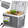 Stakmann Frigorifero Elettrico Portatile per Auto da 40 Litri, Mini Frigo con Manico Ergonomico, Spina da 230V e 12V, Modalità Freddo e Caldo per Camion, Macchina, Barca, Campeggio, Camper