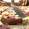 Coltello tascabile pieghevole in acciaio Damasco fatto a mano personalizzato con