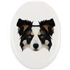 Border Collie - una targa geometrica con foto e iscrizione di Art-Dog