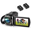 kimire Videocamera vintage da 24 MP, colore: nero