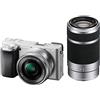 Sony A6400 + 16-50 mm OSS + 55-210 mm OSS (Sidabrinis) | (ILCE-6400Y/S) | (α6400) | (Alpha 6400)