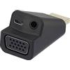 Renkforce RF-4149768 - Adattatore HDMI/VGA [1 connettore HDMI, 1 presa VGA, jack 3,5 mm, colore: Nero