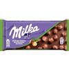 Lu Milka Nocciolato Tavoletta di Cioccolato al Latte con Nocciole Intere. Con Latte 100% Alpino. Tavoletta 95 g