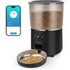 Apritsce Distributore Automatico Cibo Gatti, Apritsce 4L Intelligente WiFi Dispenser Crocchette Gatto, Controllo APP Distributore Cibo Gatti 1-10 Pasti al Giorno, Dosatore Crocchette per Gatti