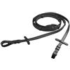 START ENJOY THE RIDE Redini per cavalli Ponys START SuperGrip, resistenti e gommate per cavalli, con tappo, rebrine in gomma con barre, in materiale di cinghia in gomma antiscivolo, spessore 19 mm (zero, nero)