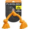 Playology Giocattoli per cani Giocattolo in corda Dri-Tech Corda per tiro alla fune per cani che mordono in modo aggressivo | Giocattolo gigante al profumo di cheddar
