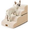 COZY KISS Scale per cani di piccola taglia, 50 cm H, gradino staccabile per cani di piccola taglia, per cuccioli o gatti anziani, rampa per letto, divano, poltrona o sedia, scala con schiuma ad alta