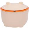 NOENNULL Lettiera per Gatti in Plastica con Coperchio a Pressione - Design Chiuso Pattumiera Compatta per Gattini con Coperchio