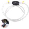 Hoadyush Pompa Travaso Gasolio Manuale, Sifone Carburante Benzina Diesel 2m Kit | Trasferimento liquidi acqua, olio, benzina, tubo PVC resistente, emergenza senza elettricità, per auto barche motociclette