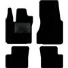 QUEMAR Tappetini Auto per Renault Twingo III, Bordo Nero, 0 Ricami | 2014-2024 / anche Elettrica / Kit Tappeti Moquette e Gomma su Misura / Set 2 Anteriori + 2 Post. / Ricami e Colori Personal.